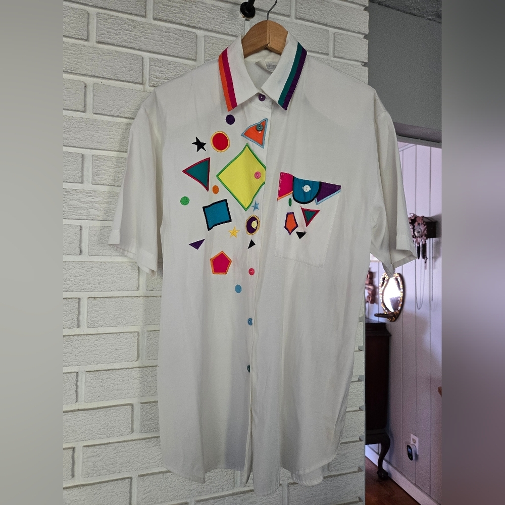 The Most Fun EMBLEM 80s Blouse